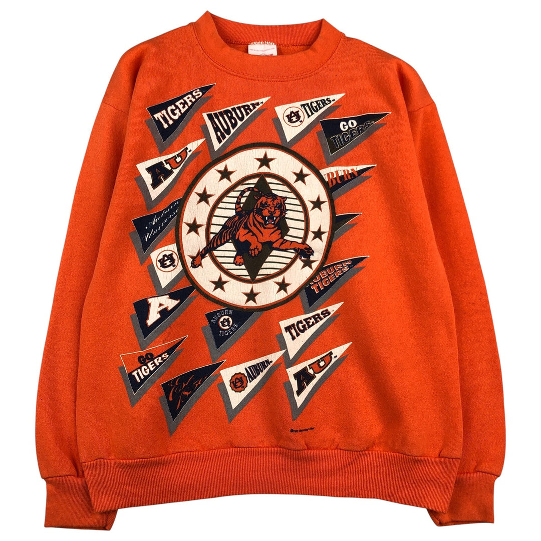Vintage 90'S SATURDAY'S HERO college sweatshirt, made in the USA, size M, men's cotton orange type Vintage Second Hand