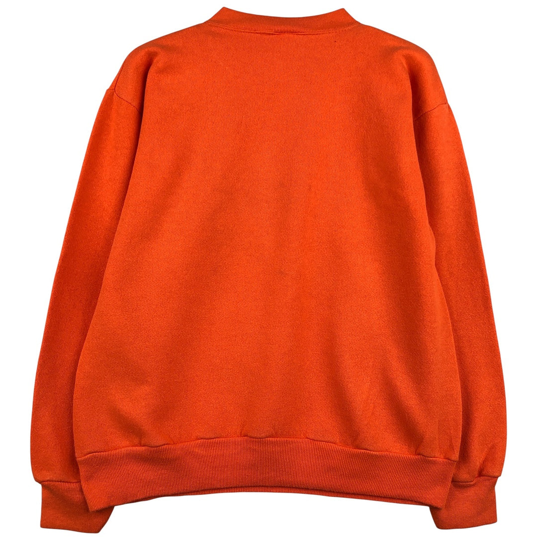 Vintage 90'S SATURDAY'S HERO college sweatshirt, made in the USA, size M, men's cotton orange type Vintage Second Hand