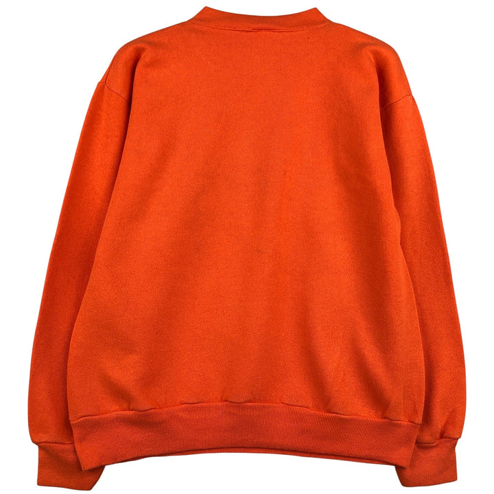 Vintage 90'S SATURDAY'S HERO college sweatshirt, made in the USA, size M, men's cotton orange type Vintage Second Hand