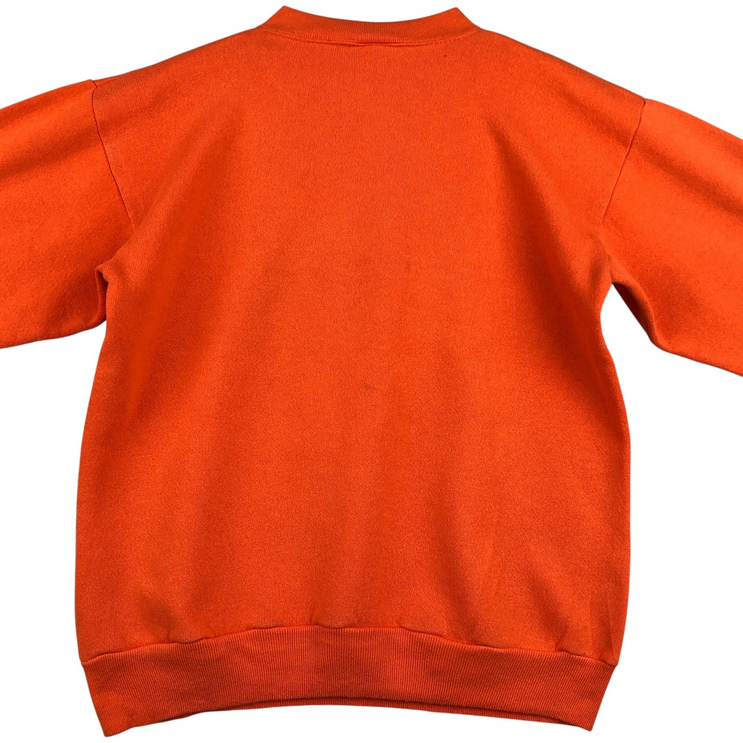 Vintage 90'S SATURDAY'S HERO college sweatshirt, made in the USA, size M, men's cotton orange type Vintage Second Hand
