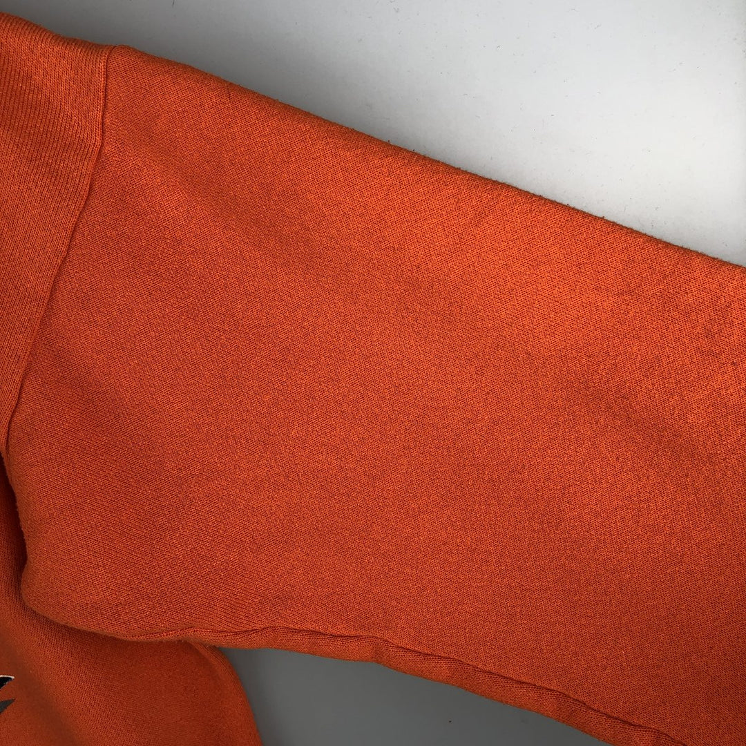 Vintage 90'S SATURDAY'S HERO college sweatshirt, made in the USA, size M, men's cotton orange type Vintage Second Hand