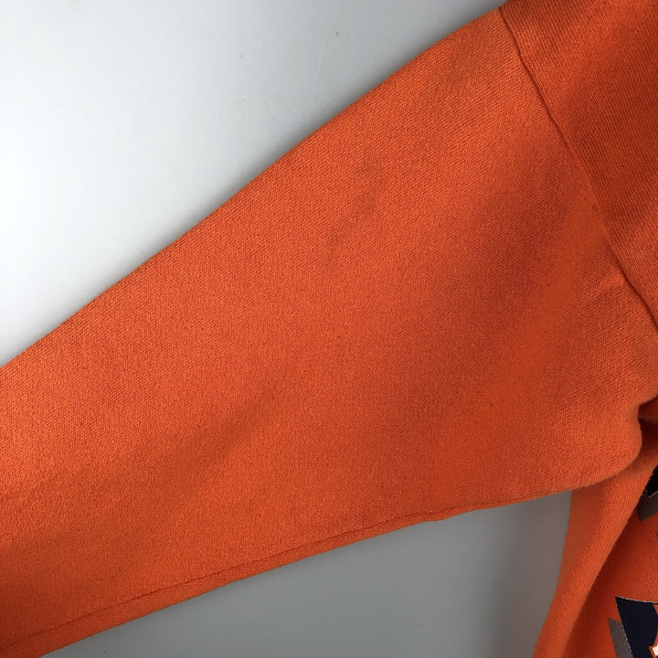 Vintage 90'S SATURDAY'S HERO college sweatshirt, made in the USA, size M, men's cotton orange type Vintage Second Hand