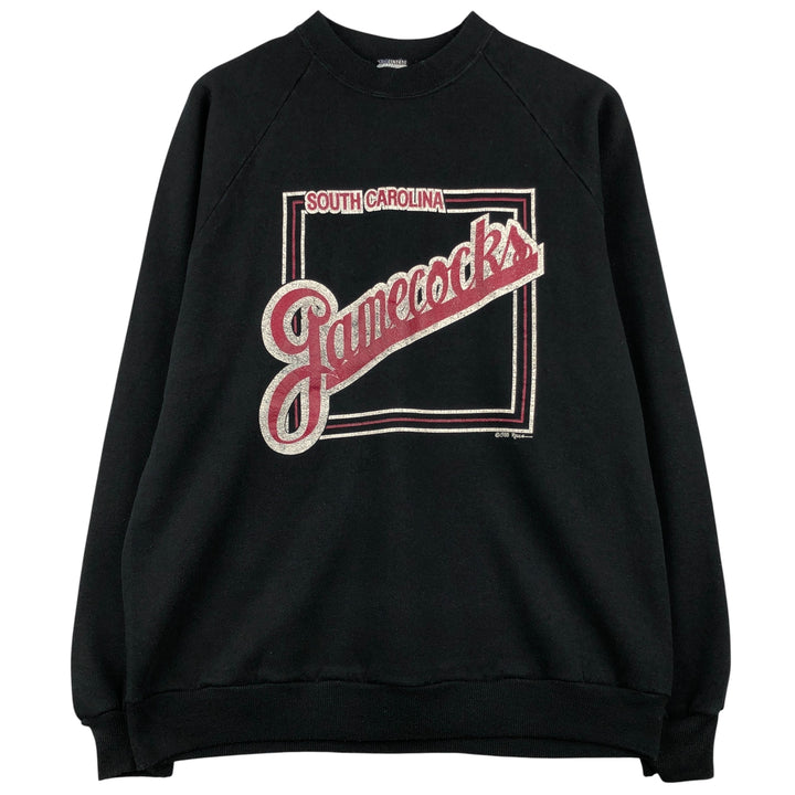 Vintage 1980'S Jerzees college sweatshirt, made in the USA, men's size XL cotton black type Vintage Second Hand