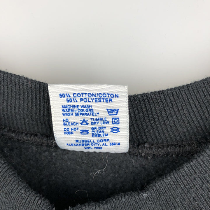 Vintage 1980'S Jerzees college sweatshirt, made in the USA, men's size XL cotton black type Vintage Second Hand