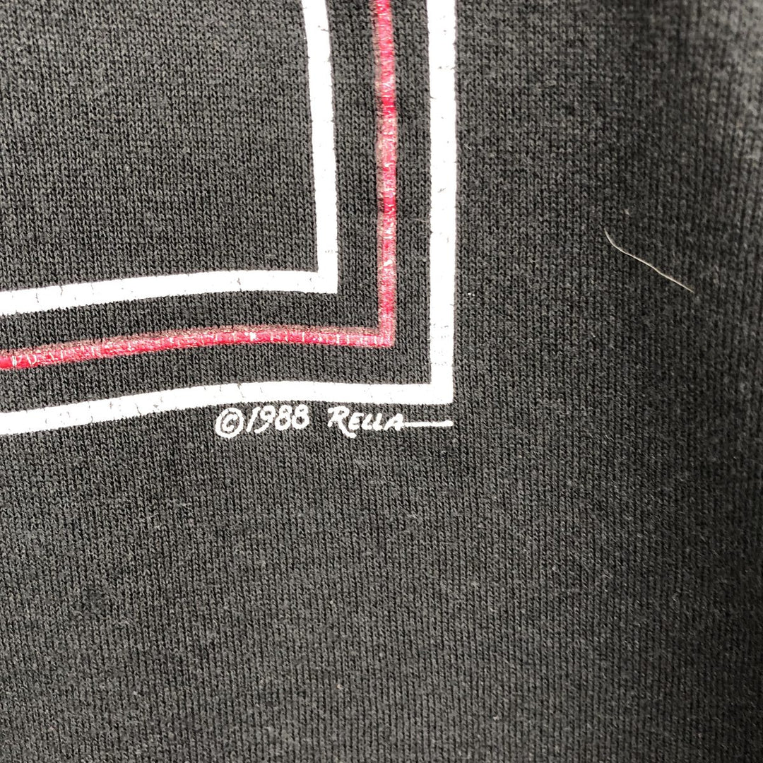 Vintage 1980'S Jerzees college sweatshirt, made in the USA, men's size XL cotton black type Vintage Second Hand