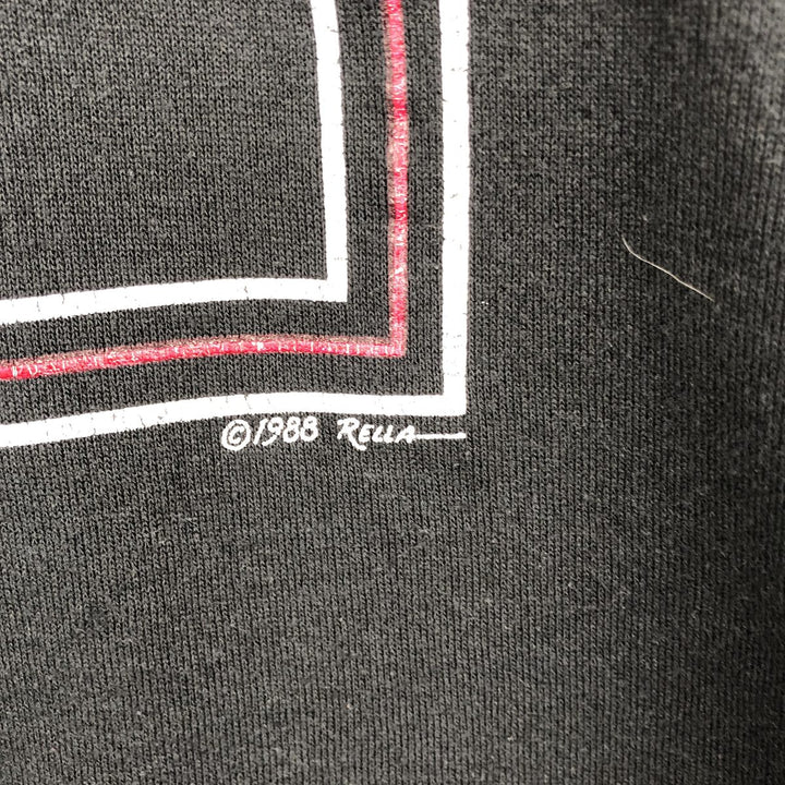 Vintage 1980'S Jerzees college sweatshirt, made in the USA, men's size XL cotton black type Vintage Second Hand