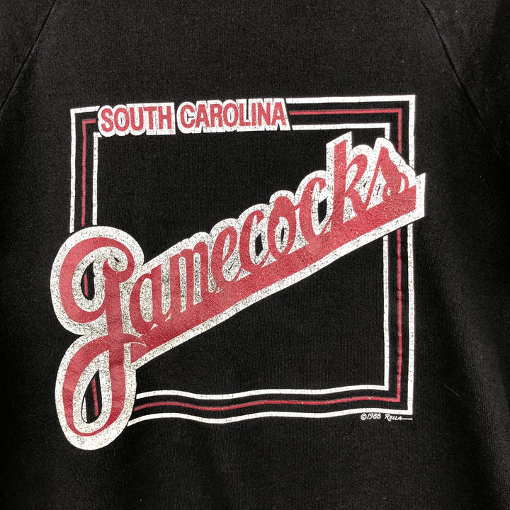 Vintage 1980'S Jerzees college sweatshirt, made in the USA, men's size XL cotton black type Vintage Second Hand