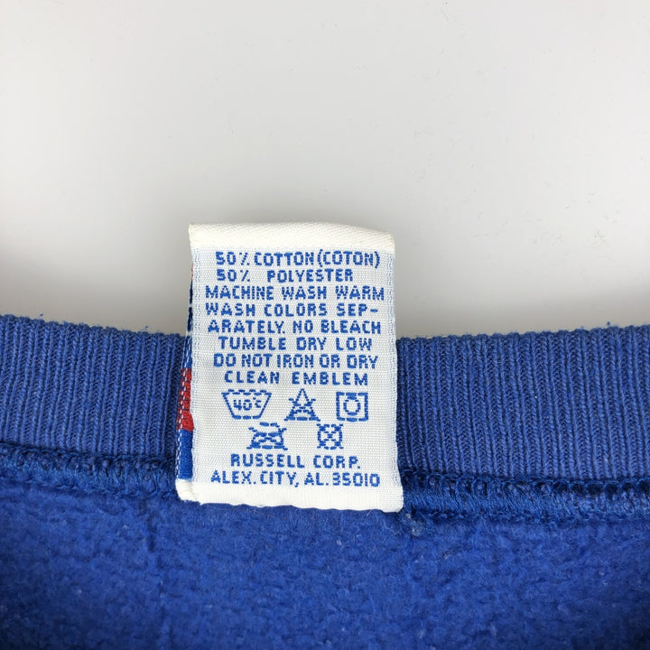 Vintage 90'S Russell ATHLETIC college sweatshirt, made in the USA, size XL, men's cotton blue type Vintage Second Hand