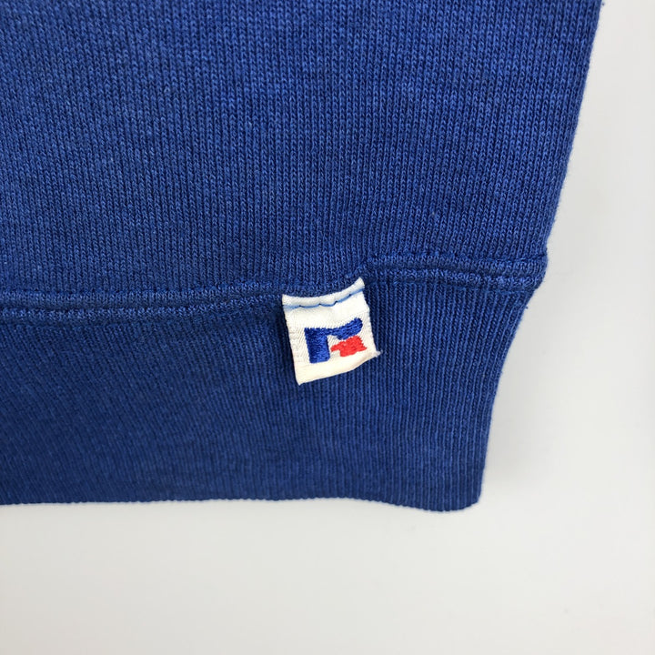 Vintage 90'S Russell ATHLETIC college sweatshirt, made in the USA, size XL, men's cotton blue type Vintage Second Hand