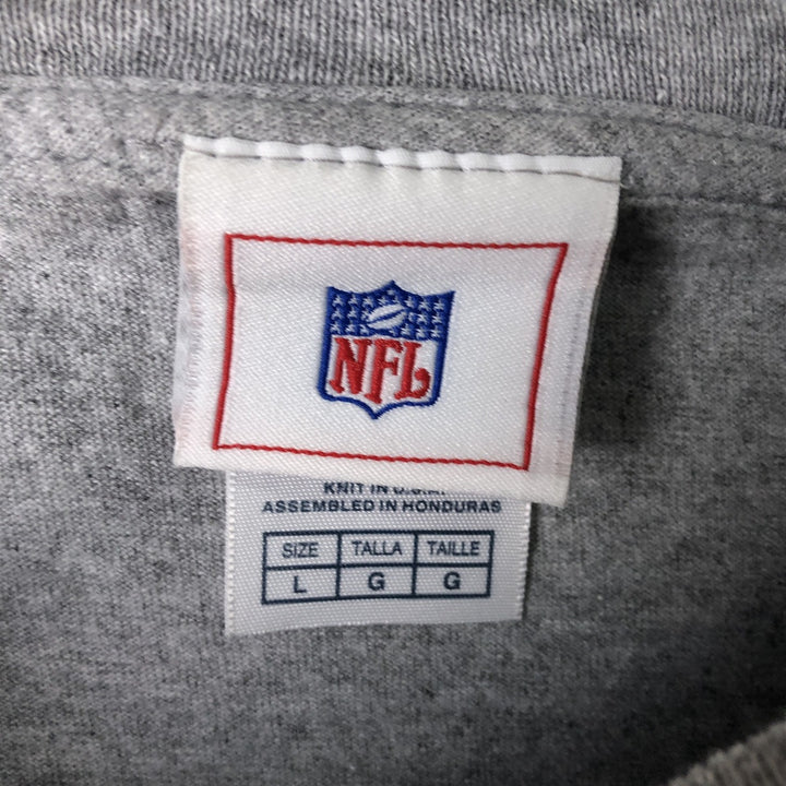 NFL WASHINGTON REDSKINS Washington Redskins Long Sleeve T-Shirt, Men's Size L cotton gray type Vintage Second Hand