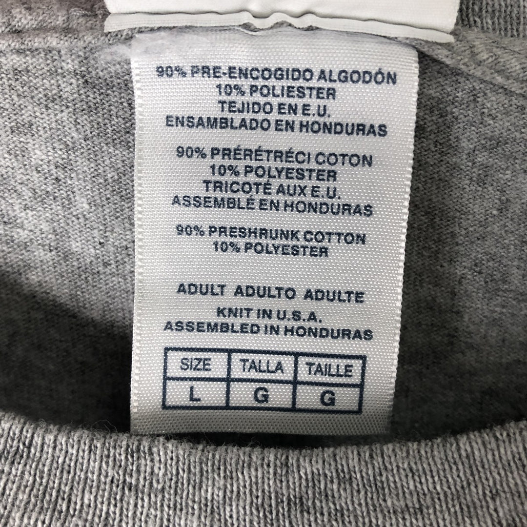 NFL WASHINGTON REDSKINS Washington Redskins Long Sleeve T-Shirt, Men's Size L cotton gray type Vintage Second Hand