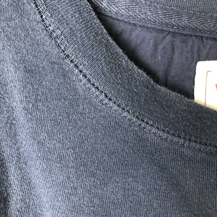 Levi's Henley neck long T-shirt, men's size XL cotton navy blue type Vintage Second Hand