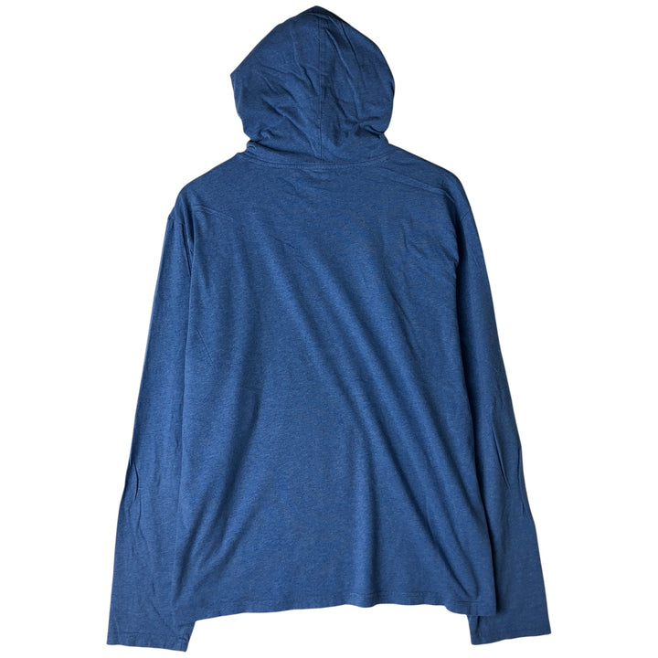 Ralph Lauren POLO RALPH LAUREN hooded long-sleeved T-shirt, men's size L cotton blue type Vintage Second Hand