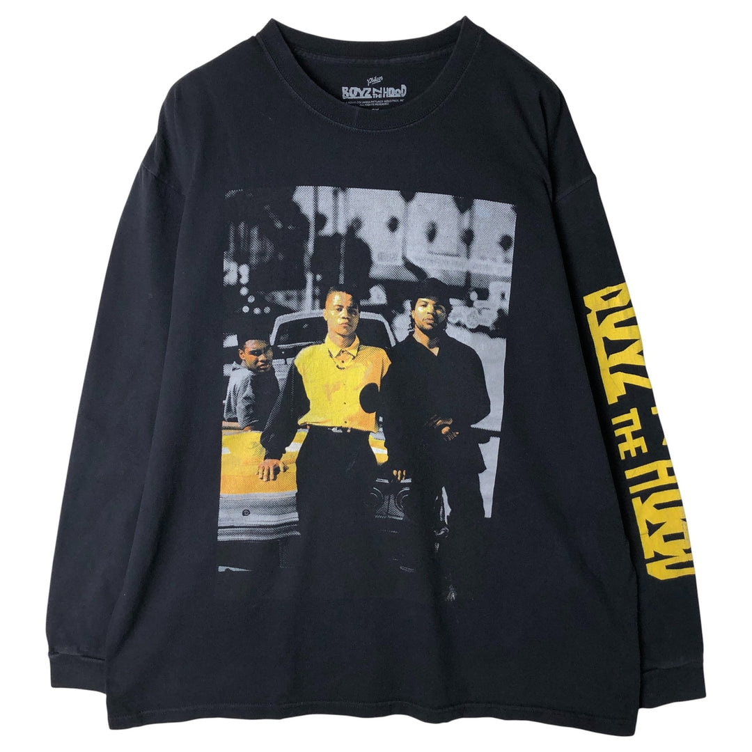 Boyz n the Hood Movie Long Sleeve T-Shirt, Men's XXL cotton black type Vintage Second Hand