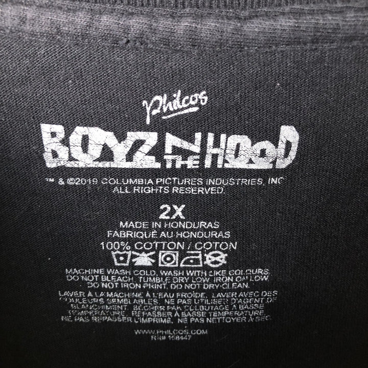 Boyz n the Hood Movie Long Sleeve T-Shirt, Men's XXL cotton black type Vintage Second Hand