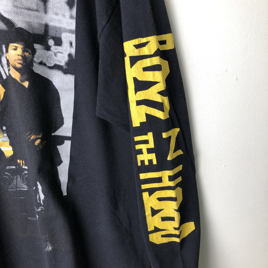 Boyz n the Hood Movie Long Sleeve T-Shirt, Men's XXL cotton black type Vintage Second Hand