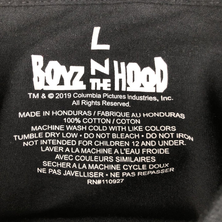 Boyz n the Hood Movie Long Sleeve T-Shirt, Men's Size L cotton black type Vintage Second Hand