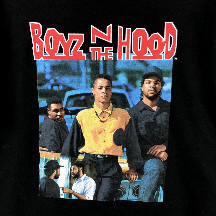 Boyz n the Hood Movie Long Sleeve T-Shirt, Men's Size L cotton black type Vintage Second Hand