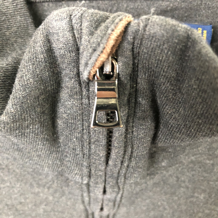 Ralph Lauren POLO RALPH LAUREN Half-Zip Long T-Shirt, Men's XL cotton black type Vintage Second Hand