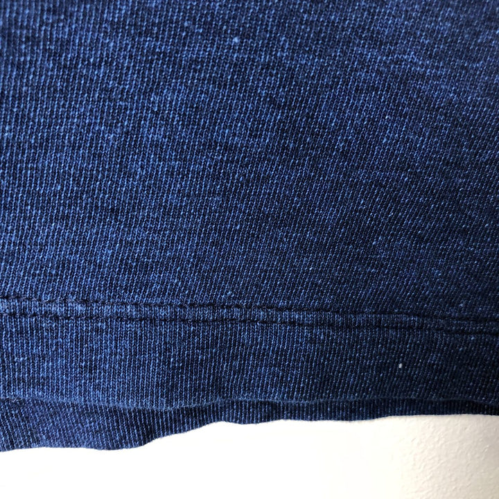 Levi's Henley neck long T-shirt, men's size XL cotton navy blue type Vintage Second Hand