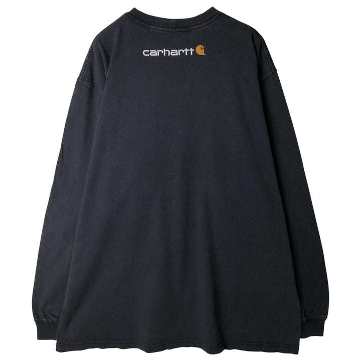 Carhartt Original Fit Long Sleeve T-Shirt, Men's XL cotton black type Vintage Second Hand
