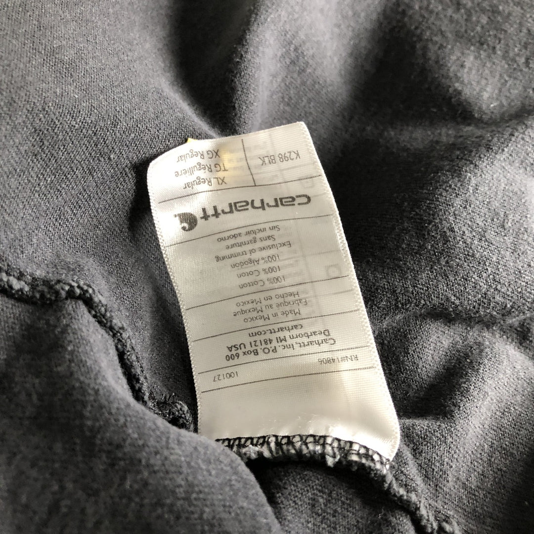 Carhartt Original Fit Long Sleeve T-Shirt, Men's XL cotton black type Vintage Second Hand