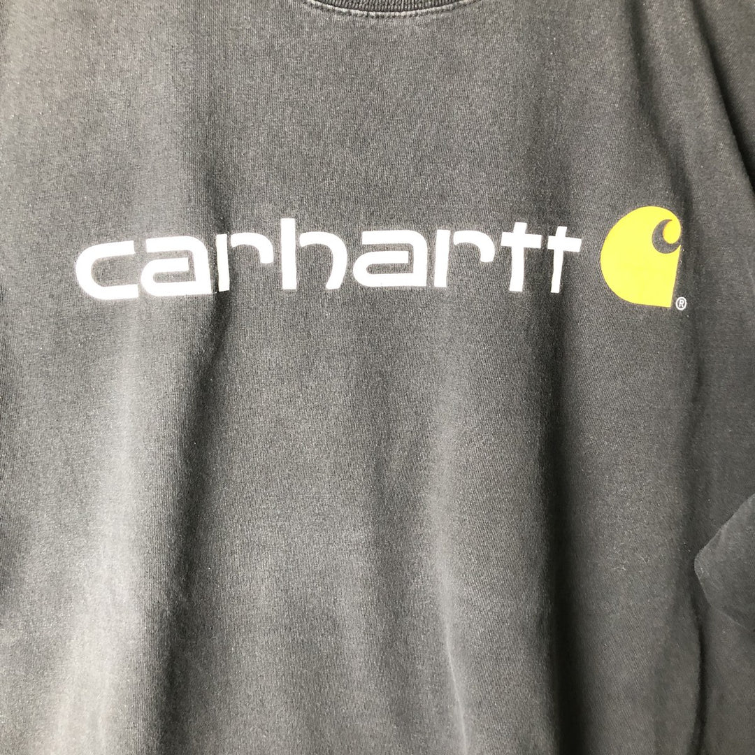 Carhartt Original Fit Long Sleeve T-Shirt, Men's XL cotton black type Vintage Second Hand