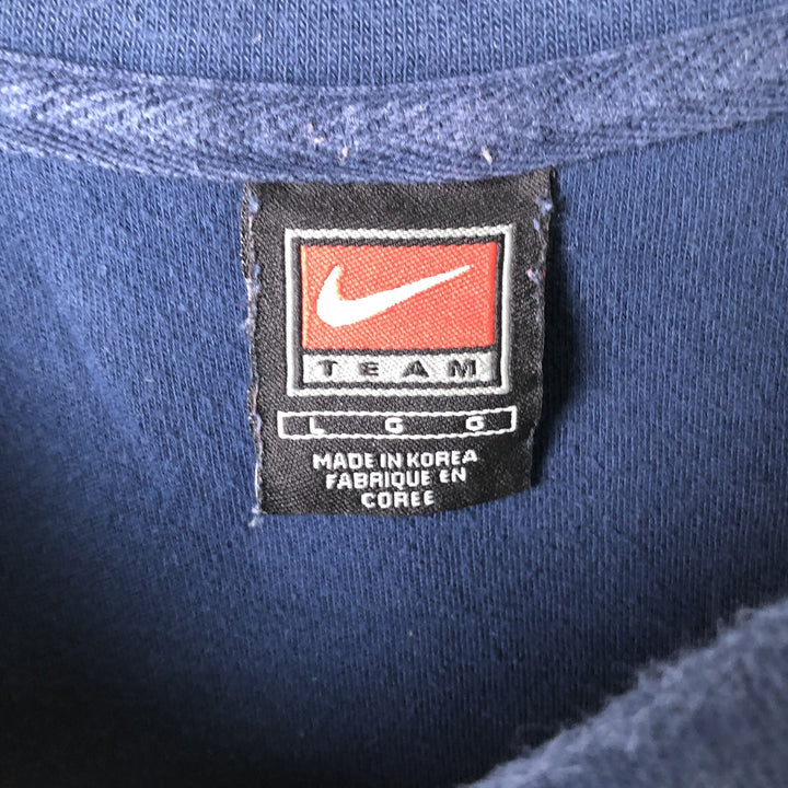 2000'S Nike Team Michigan University College Long Sleeve T-Shirt, Men's Size L cotton navy blue type Vintage Second Hand