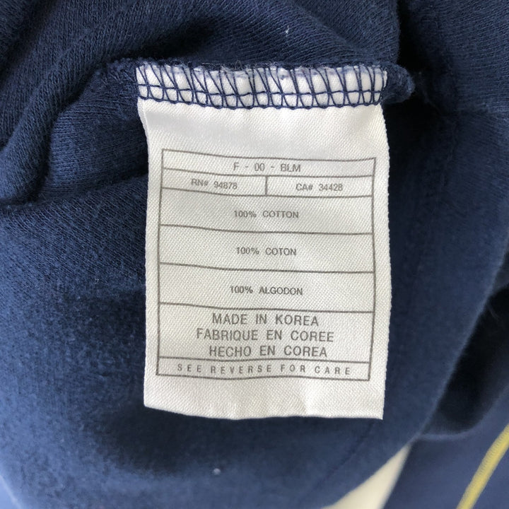 2000'S Nike Team Michigan University College Long Sleeve T-Shirt, Men's Size L cotton navy blue type Vintage Second Hand