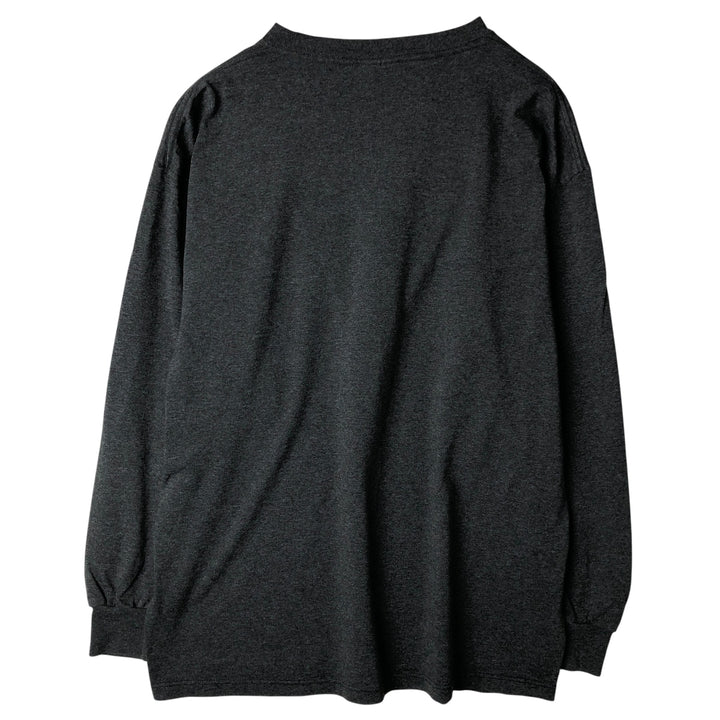 Adidas long-sleeved T-shirt, made in the USA, men's size L cotton Charcoal Vintage Second Hand