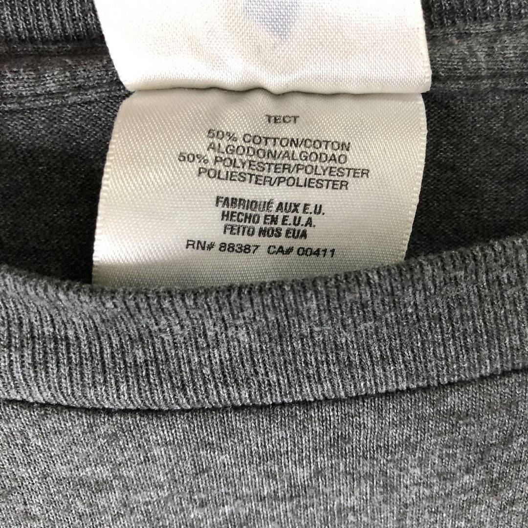 Adidas long-sleeved T-shirt, made in the USA, men's size L cotton Charcoal Vintage Second Hand