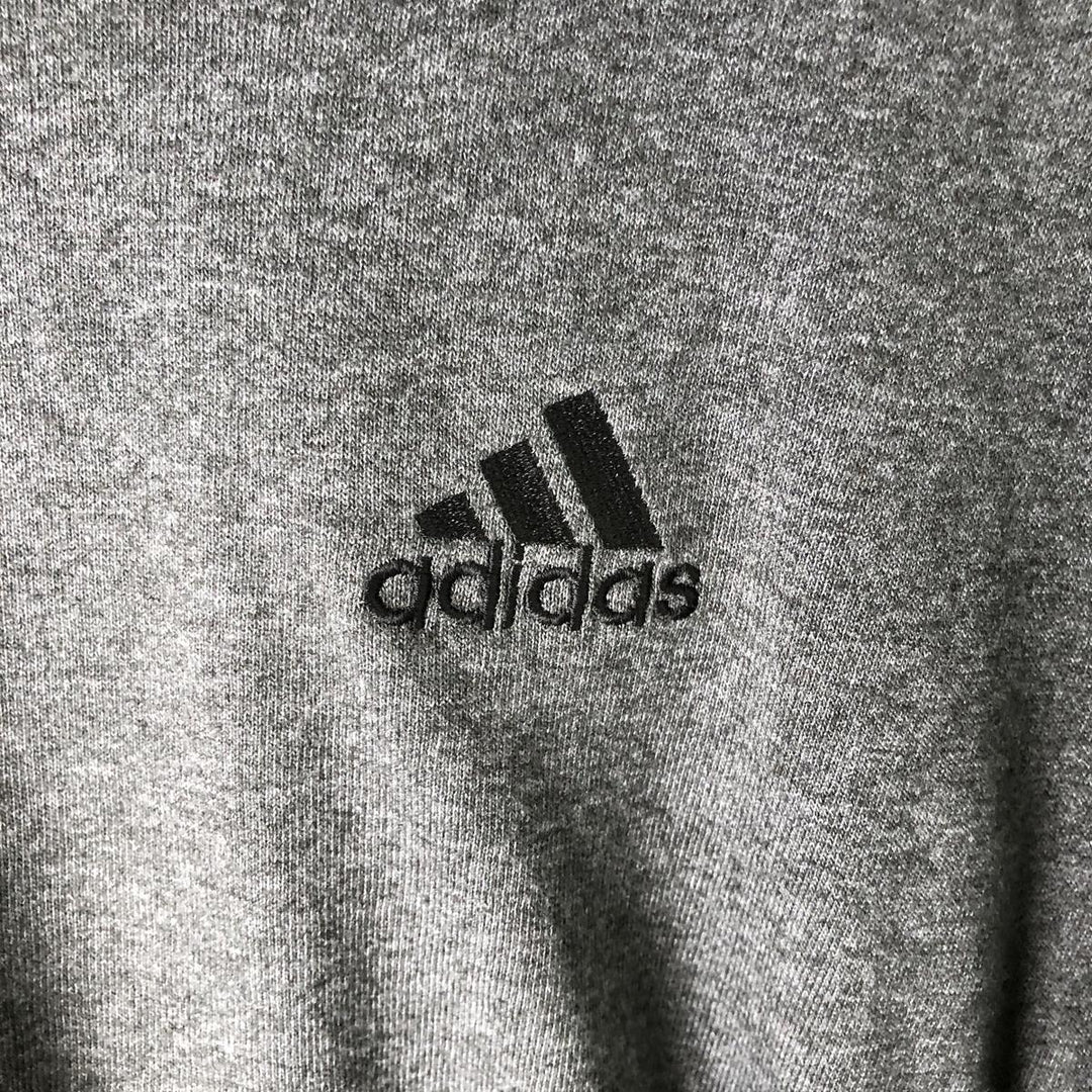 Adidas long-sleeved T-shirt, made in the USA, men's size L cotton Charcoal Vintage Second Hand