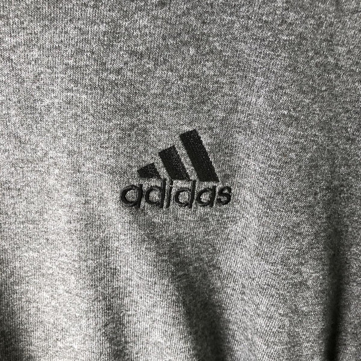 Adidas long-sleeved T-shirt, made in the USA, men's size L cotton Charcoal Vintage Second Hand