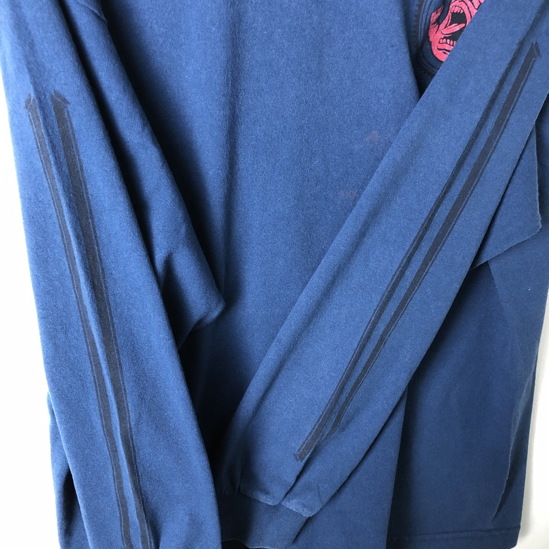 NHS Long Sleeve T-Shirt, Men's Size Small unclear blue type Vintage Second Hand