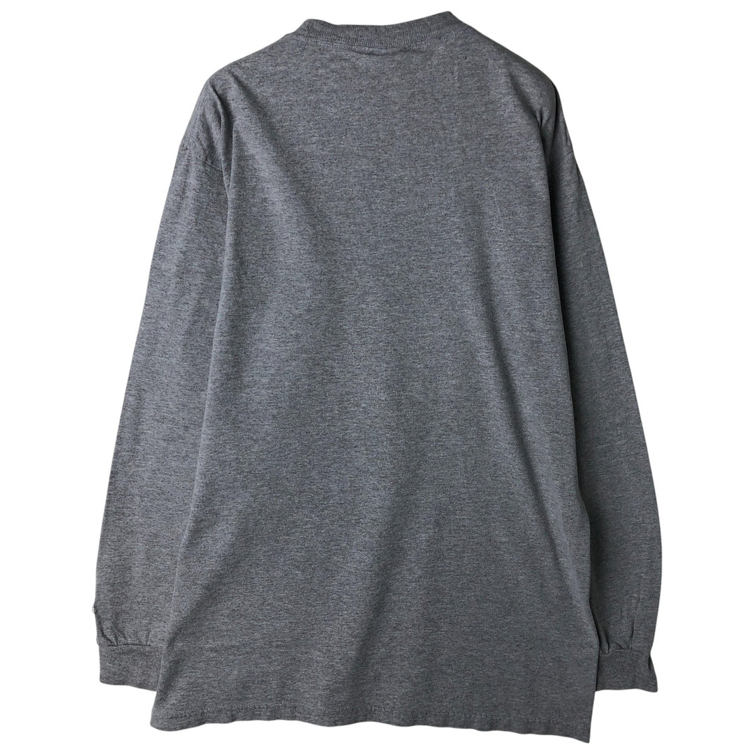 Champion Authentic Athletic Apparel Ohio State University College Long Sleeve T-Shirt, Men's Size Medium cotton gray type Vintage Second Hand