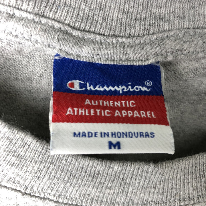 Champion Authentic Athletic Apparel Ohio State University College Long Sleeve T-Shirt, Men's Size Medium cotton gray type Vintage Second Hand