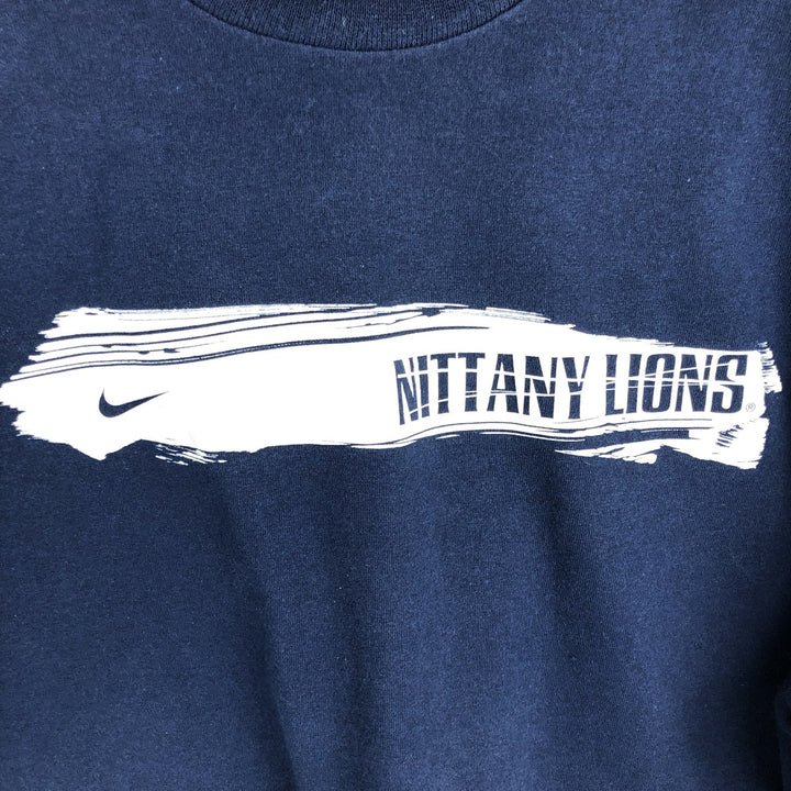 Nike Team Long Sleeve T-Shirt, Men's XL cotton navy blue type Vintage Second Hand