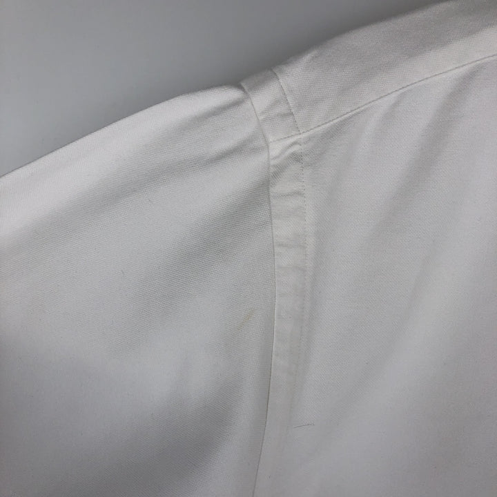 Ralph Lauren YARMOUTH long sleeve button down shirt, men's size L cotton white type Vintage Second Hand