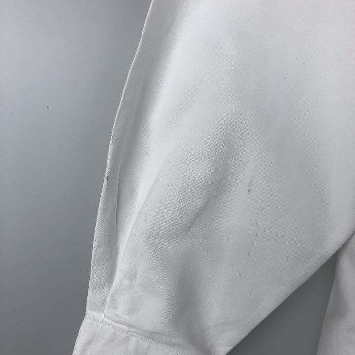 Ralph Lauren YARMOUTH long sleeve button down shirt, men's size L cotton white type Vintage Second Hand