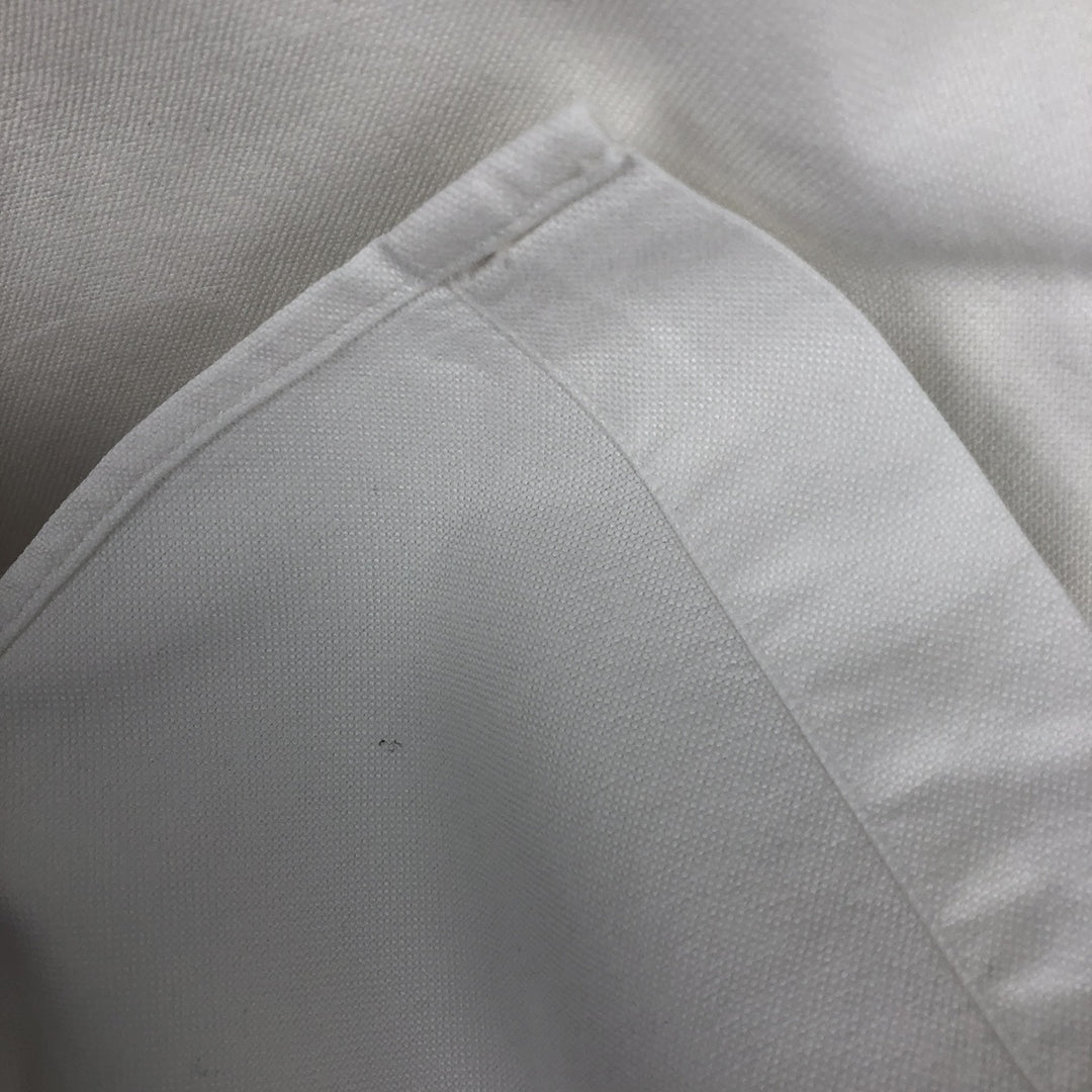 Ralph Lauren YARMOUTH long sleeve button down shirt, men's size L cotton white type Vintage Second Hand