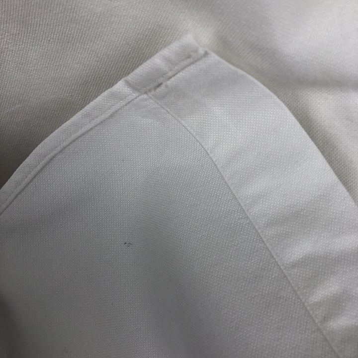 Ralph Lauren YARMOUTH long sleeve button down shirt, men's size L cotton white type Vintage Second Hand