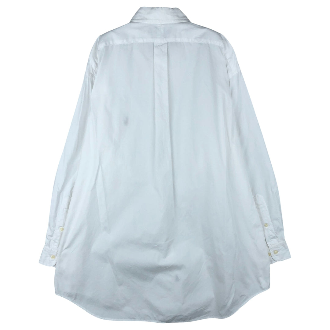 Ralph Lauren YARMOUTH long sleeve button down shirt, men's XL size cotton white type Vintage Second Hand