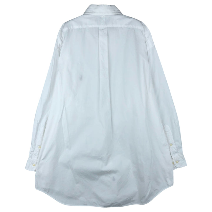 Ralph Lauren YARMOUTH long sleeve button down shirt, men's XL size cotton white type Vintage Second Hand