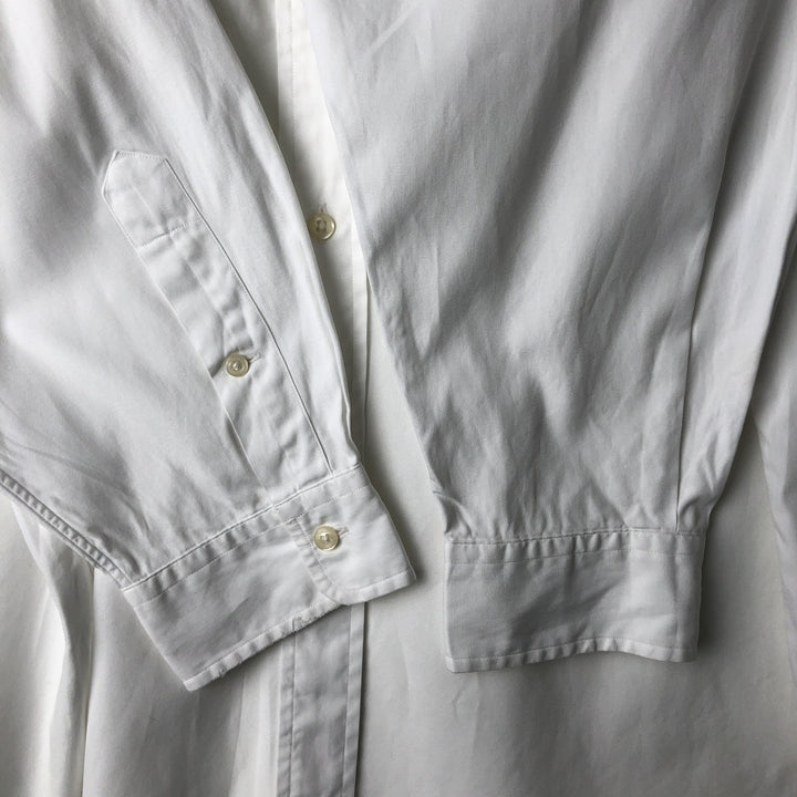 Ralph Lauren YARMOUTH long sleeve button down shirt, men's XL size cotton white type Vintage Second Hand