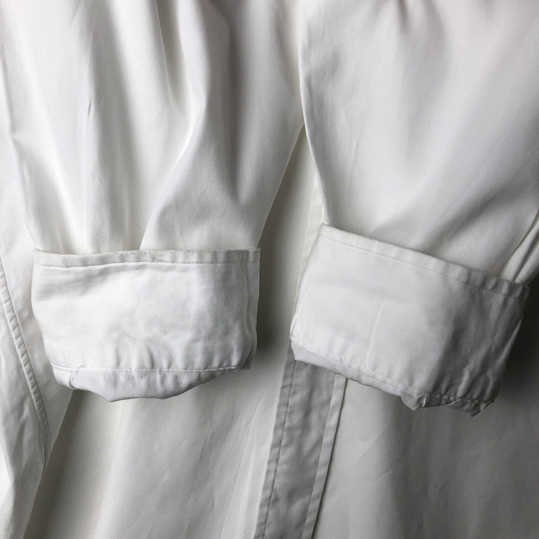 Ralph Lauren YARMOUTH long sleeve button down shirt, men's XL size cotton white type Vintage Second Hand