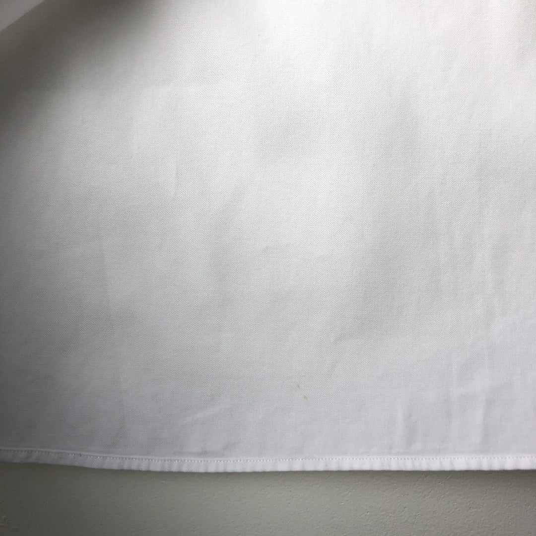 Ralph Lauren YARMOUTH long sleeve button down shirt, men's XL size cotton white type Vintage Second Hand