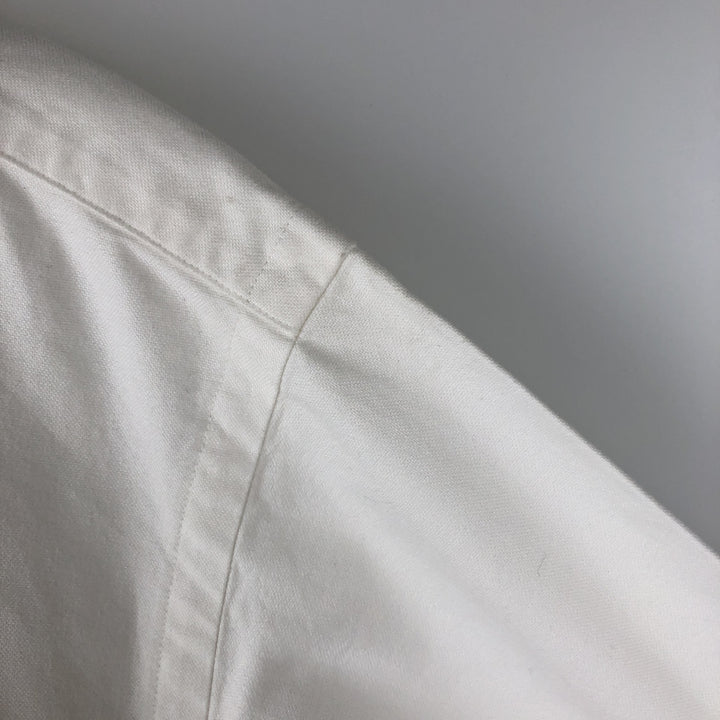Ralph Lauren YARMOUTH long sleeve button down shirt, men's size L cotton white type Vintage Second Hand