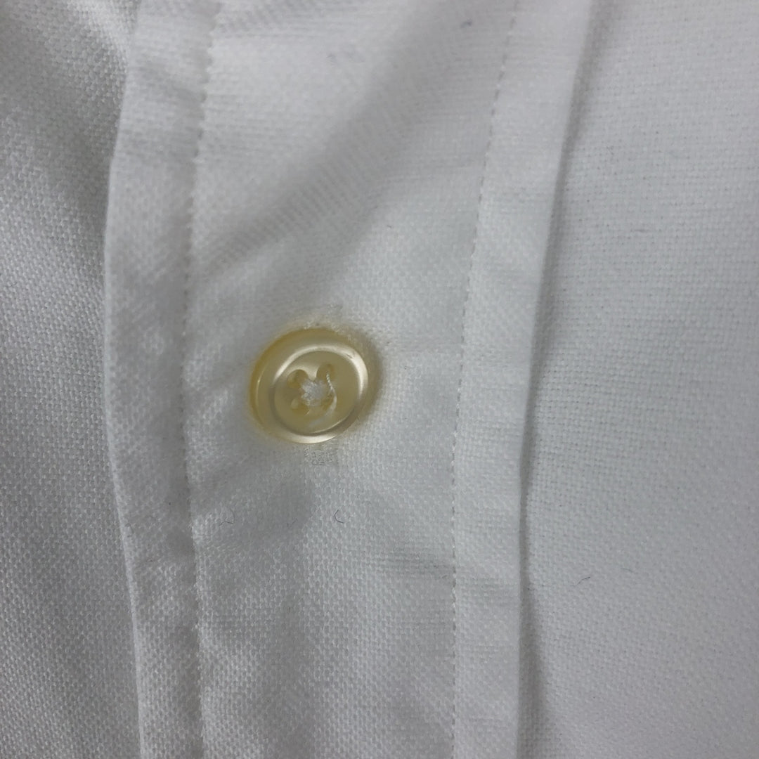 Ralph Lauren YARMOUTH long sleeve button down shirt, men's XL size cotton white type Vintage Second Hand