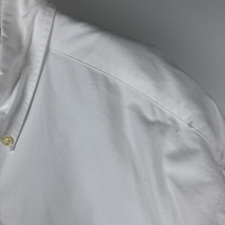 Ralph Lauren YARMOUTH long sleeve button down shirt, men's XL size cotton white type Vintage Second Hand