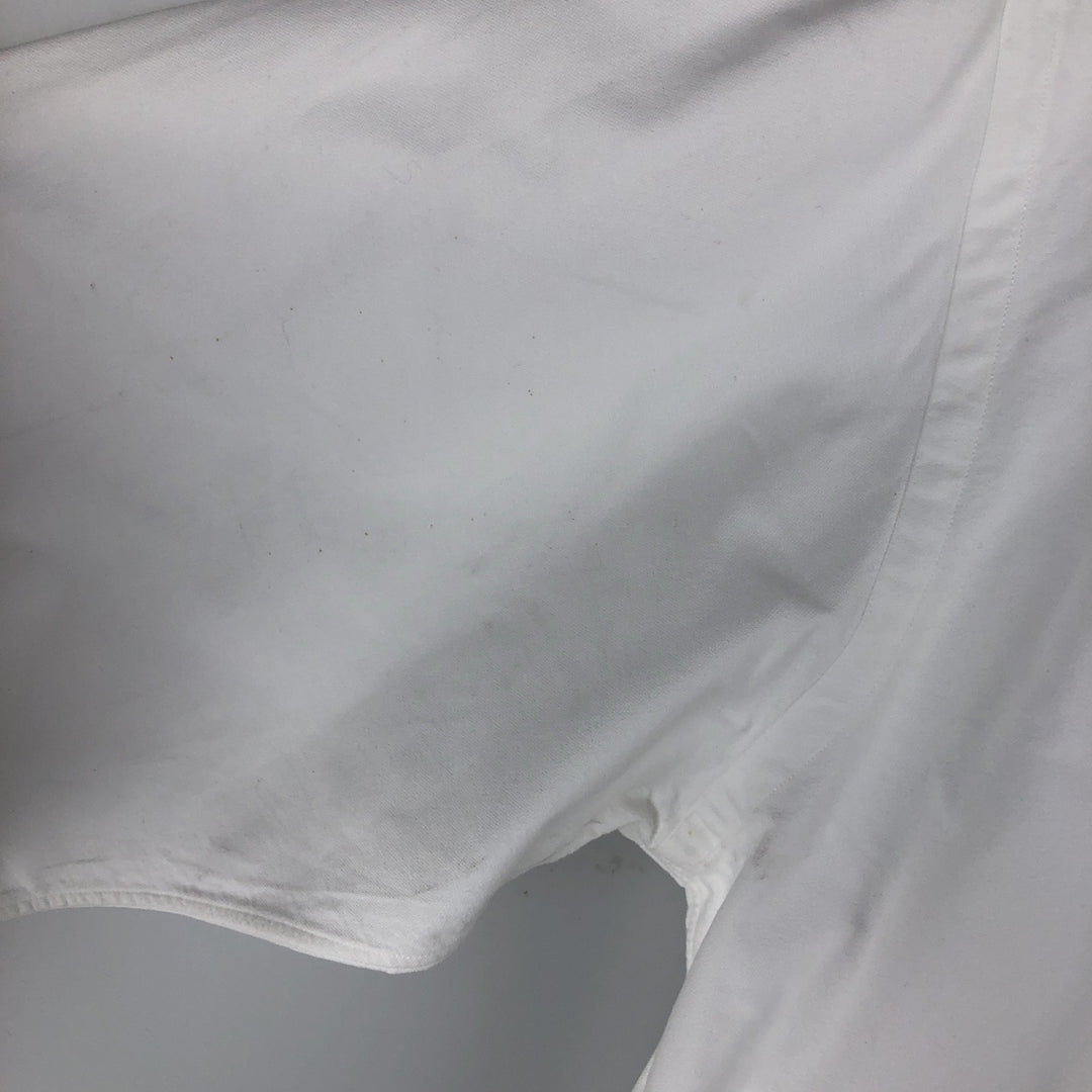 Ralph Lauren YARMOUTH long sleeve button down shirt, men's XL size cotton white type Vintage Second Hand